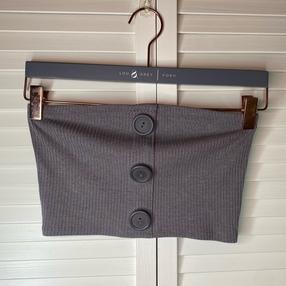 Urban Outfitters Button Front Tube Top. - Picture 2 of 6